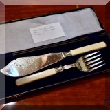 S05. Antique English silverplate serving set. 